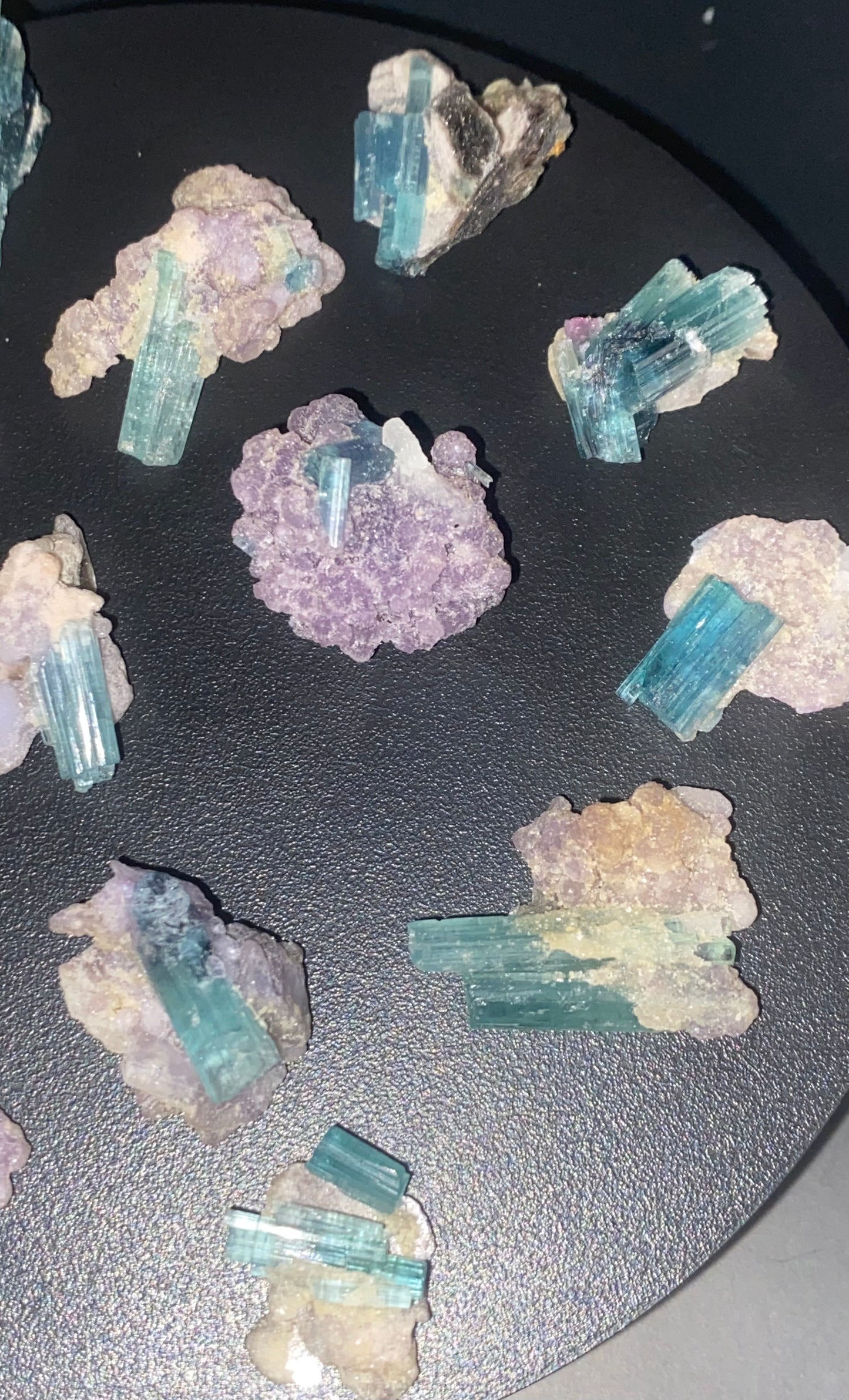 Blue tourmaline lot x14