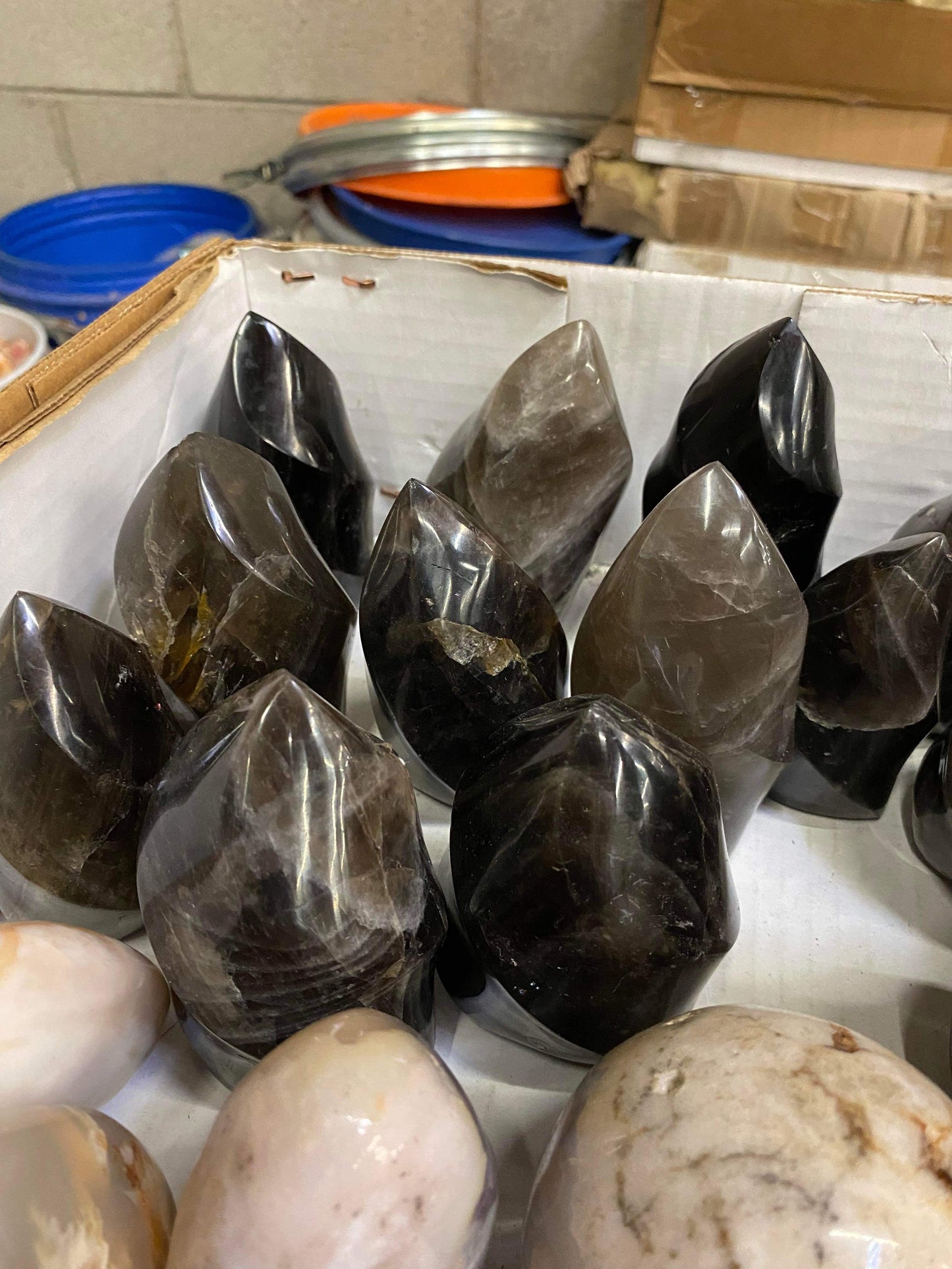 Smoky Quartz flames lot x16