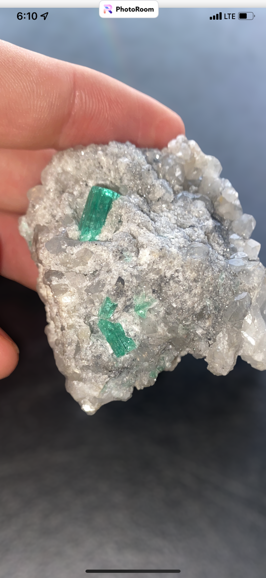 Emerald on matrix from Colombia